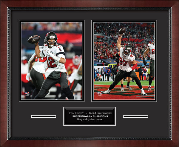 Framed Tom Brady Tampa Bay Buccaneers Super Bowl LV Champions