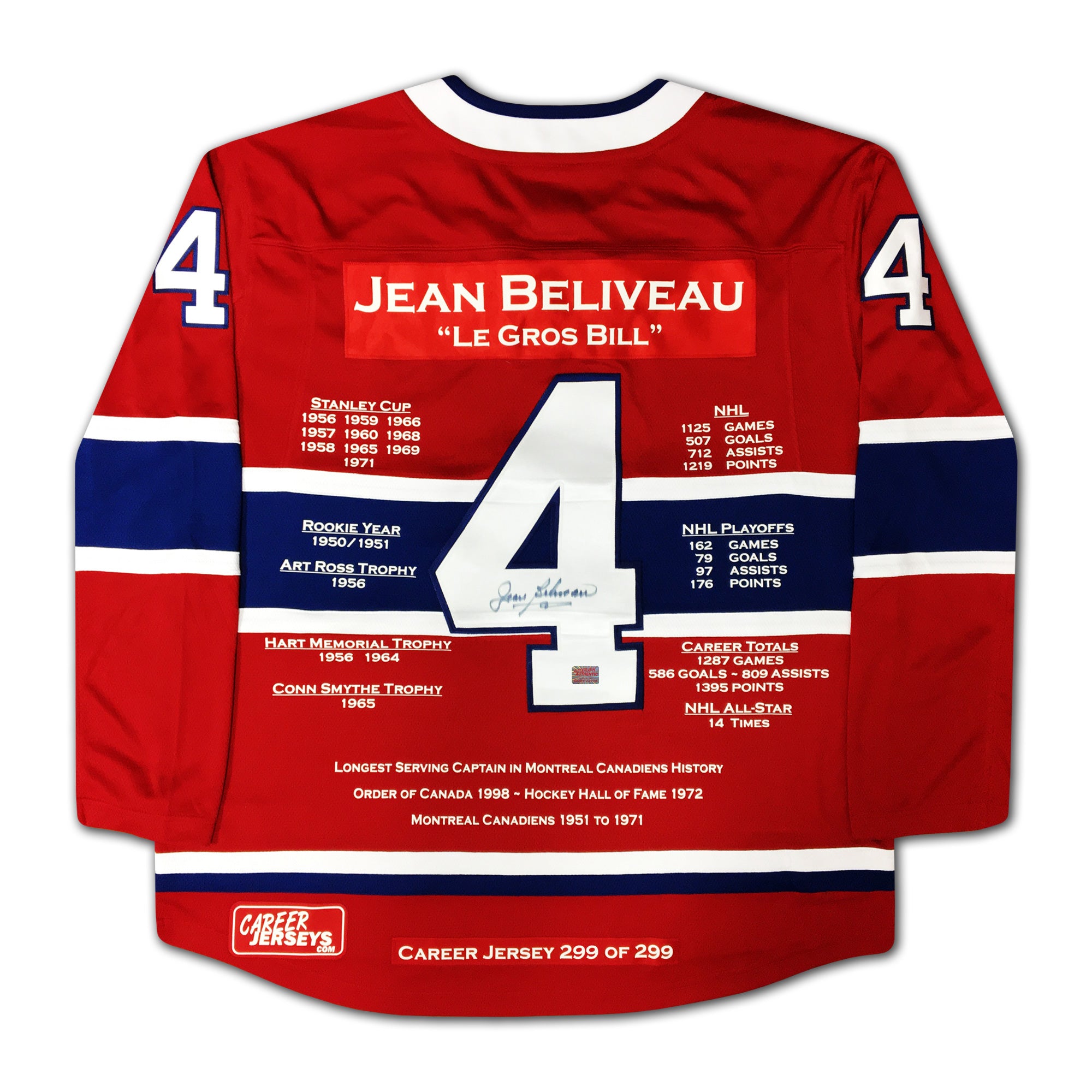Jean beliveau jersey cheap