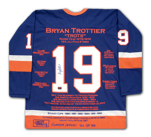 Limited Edition Bryan Trottier Signed New York Islanders Career