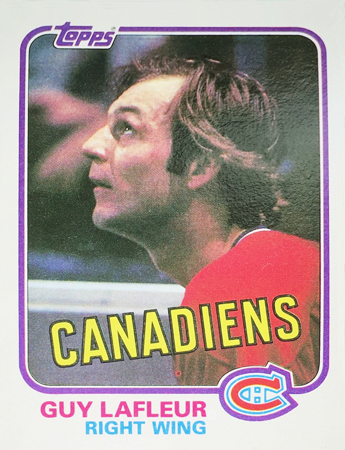 Guy Lafleur Montreal Canadiens Topps Hockey Trading Card – Franklin Mint